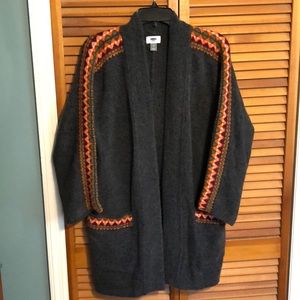 Old Navy long cardigan size medium